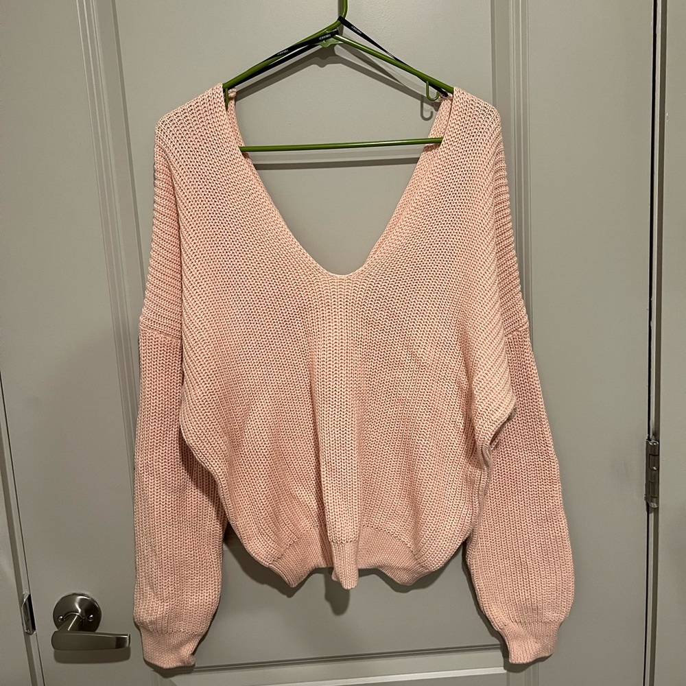 Forever 21 knit sweater - blush - size small